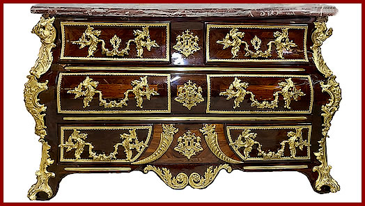 Commode Louis XIV de François Lieutaud époque début XVIIIe siècle